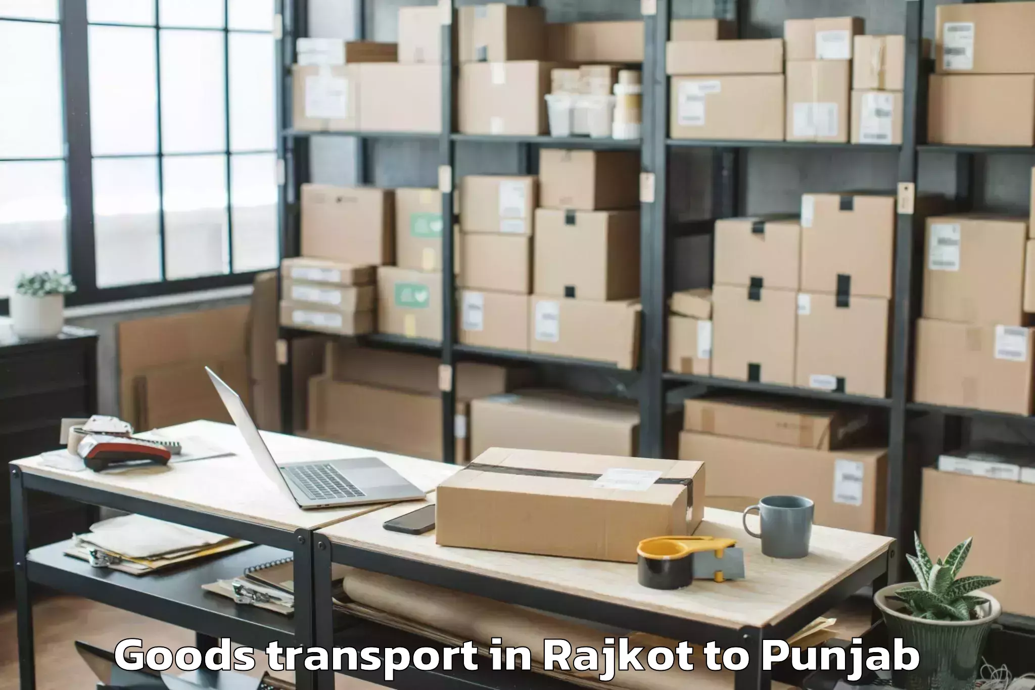 Comprehensive Rajkot to Sunam Goods Transport